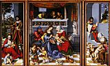 Holy Paintings - Altar Of The Holy Family (Torgau Altar) by Lucas Cranach the Elder